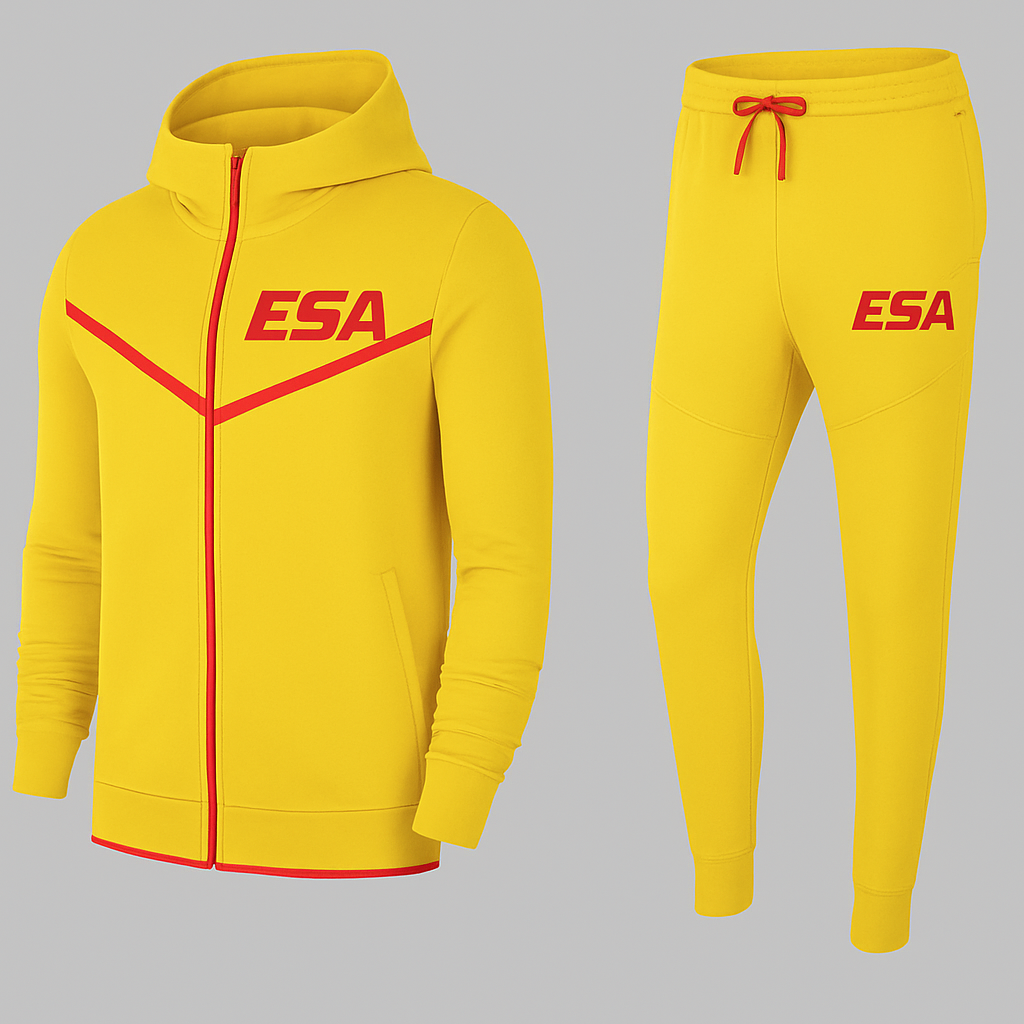 ESA Tracksuit - Yellow with Red