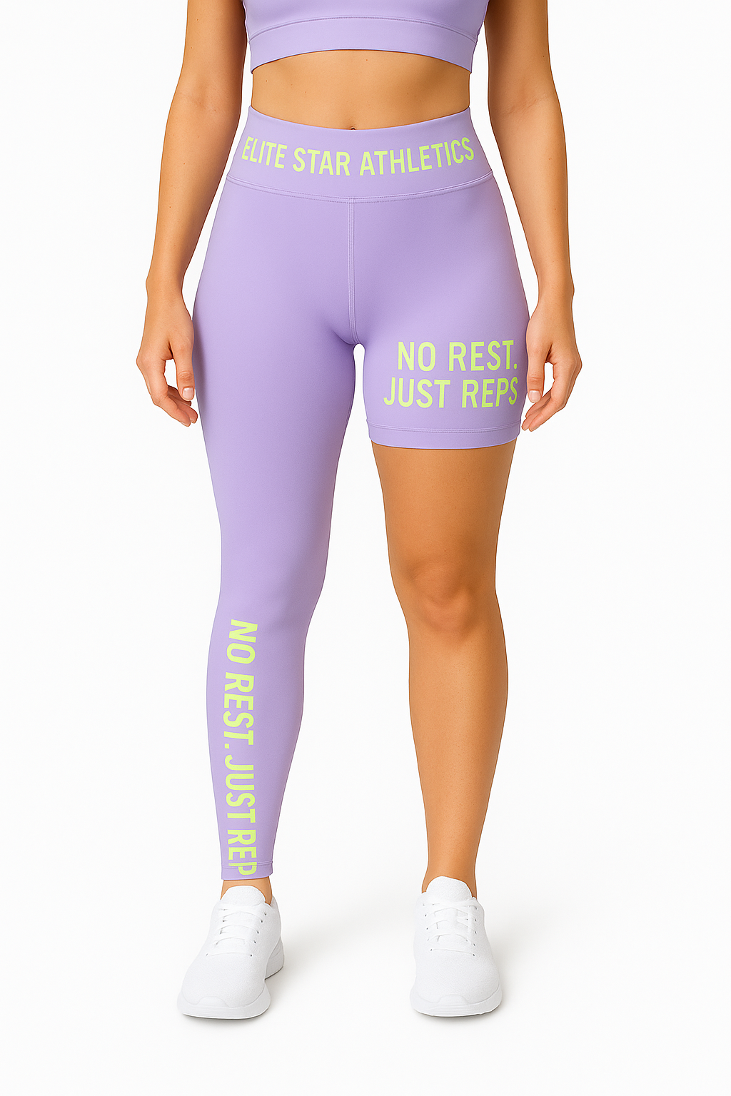 ESA Compression Pants - Lavender/Lime Green (Women)