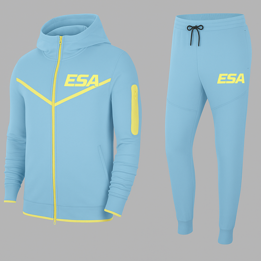 ESA Tracksuit - Light Blue with Yellow